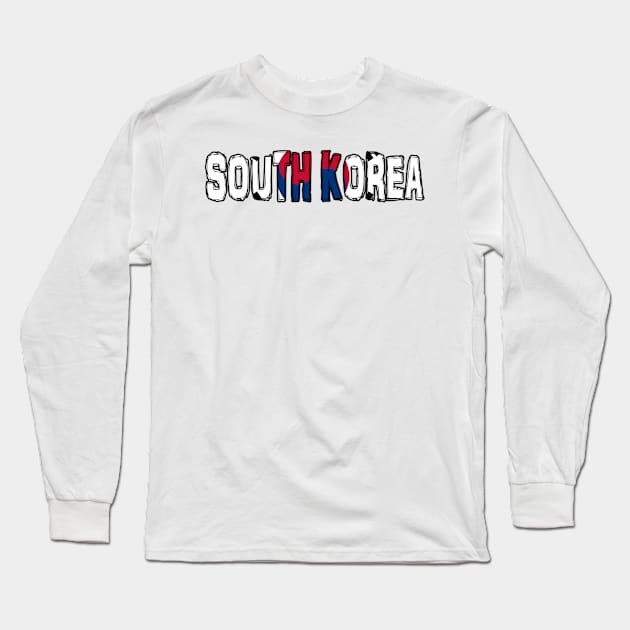 South Korea Long Sleeve T-Shirt by Design5_by_Lyndsey